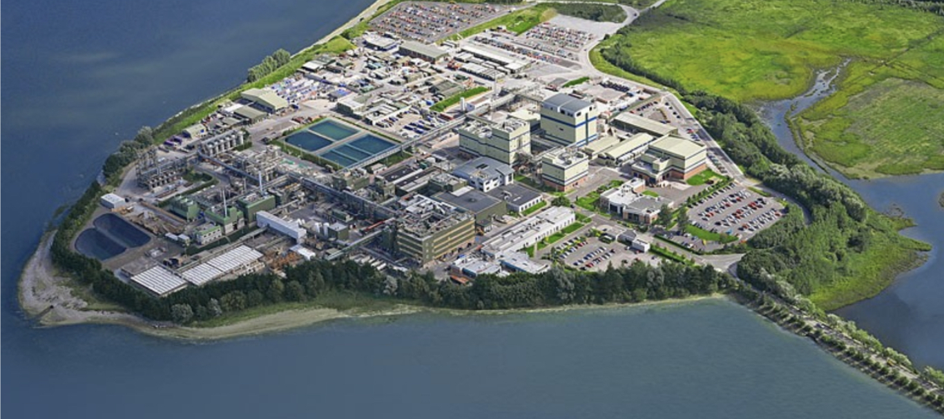 Aerial view of a construction project management build